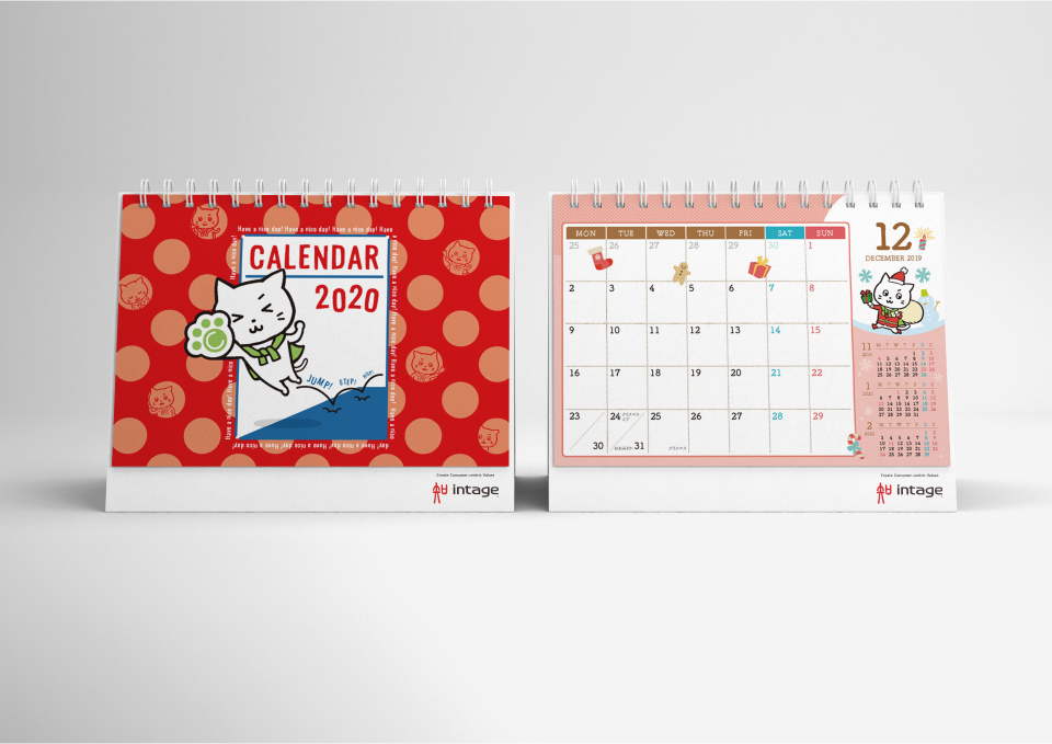株式会社インテージ 様 卓上カレンダー（2018-2020）  株式会社インテージ 様