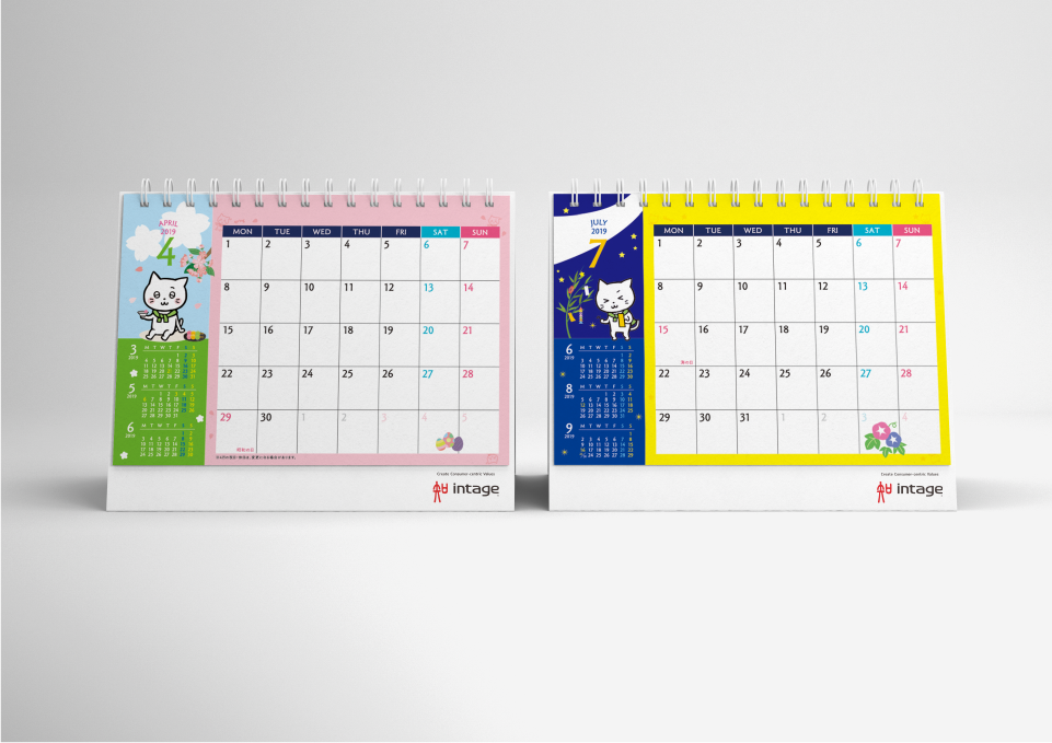 株式会社インテージ 様 卓上カレンダー（2018-2020）  株式会社インテージ 様
