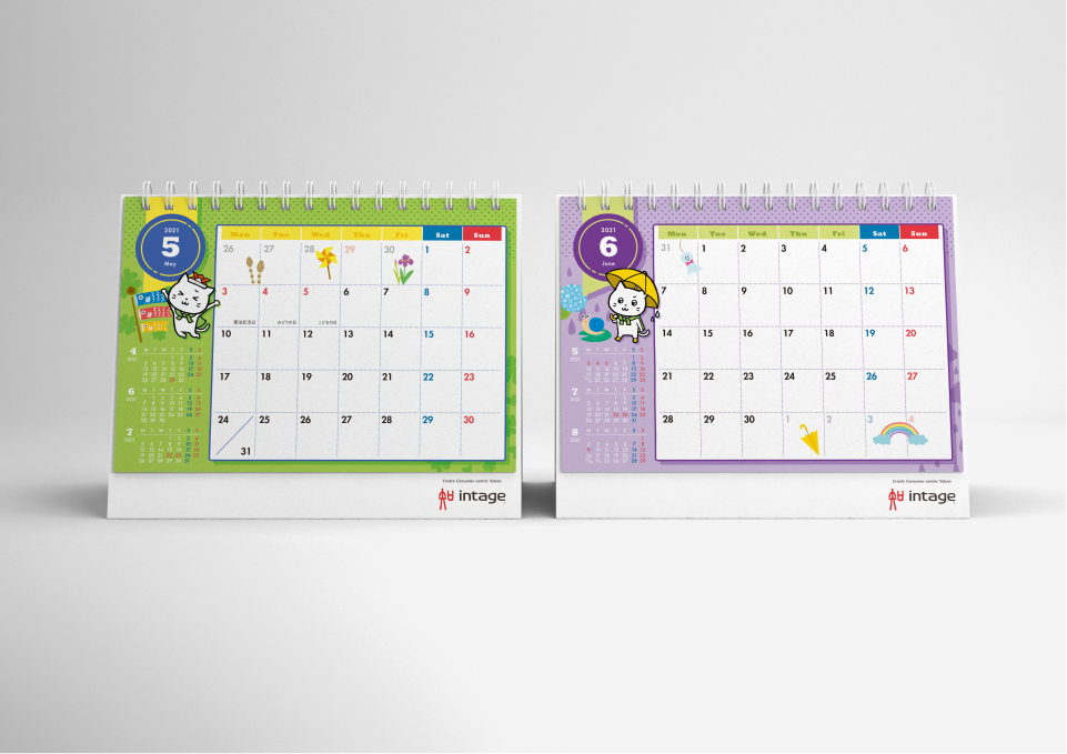 株式会社インテージ 様 卓上カレンダー（2018-2020）  株式会社インテージ 様