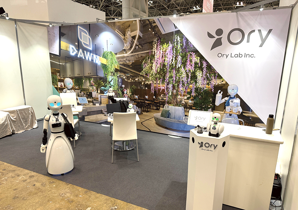 「分身ロボットカフェDAWN ver.β」イベント用壁面（5900×2626mm）（2025）  株式会社オリィ研究所 様