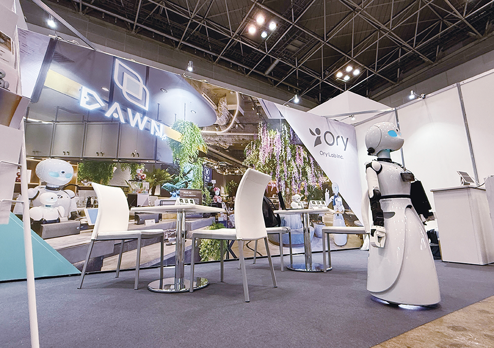 「分身ロボットカフェDAWN ver.β」イベント用壁面（5900×2626mm）（2025）  株式会社オリィ研究所 様