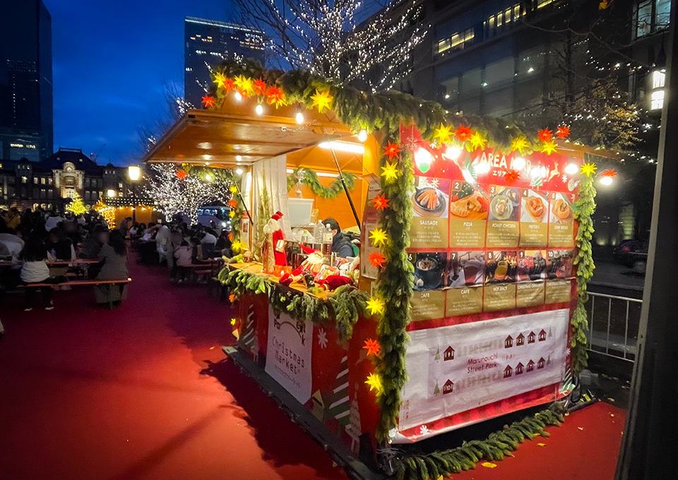 丸の内クリスマスマーケット メニューPOP・フロアマップ等（2025）  株式会社ザート商会 様